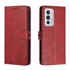 For OnePlus 9RT 5G Cow Texture Leather Phone Case(Red) - 1