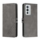 For OnePlus 9RT 5G Cow Texture Leather Phone Case(Grey) - 1