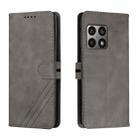 For OnePlus 10 Pro 5G Cow Texture Leather Phone Case(Grey) - 1