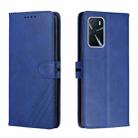 For OPPO A55 5G / A56 5G Cow Texture Leather Phone Case(Blue) - 1