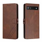 For Google Pixel 6a Cow Texture Leather Phone Case(Brown) - 1