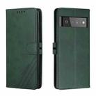 For Google Pixel 6 Pro Cow Texture Leather Phone Case(Green) - 1