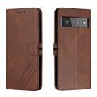 For Google Pixel 6 Pro Cow Texture Leather Phone Case(Brown) - 1