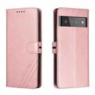 For Google Pixel 6 Cow Texture Leather Phone Case(Rose Gold) - 1