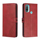 For Motorola Moto E20 Cow Texture Leather Phone Case(Red) - 1