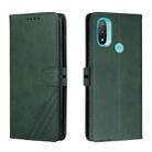 For Motorola Moto E20 Cow Texture Leather Phone Case(Green) - 1