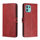 For Motorola Edge 20 Lite Cow Texture Leather Phone Case(Red) - 1