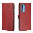 For Motorola Edge 20 Pro Cow Texture Leather Phone Case(Red) - 1