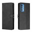 For Motorola Edge 20 Pro Cow Texture Leather Phone Case(Black) - 1