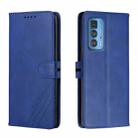 For Motorola Edge 20 Pro Cow Texture Leather Phone Case(Blue) - 1