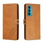 For Motorola Edge 20 Cow Texture Leather Phone Case(Yellow) - 1