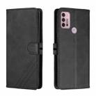 For Motorola Moto G Power 2022 Cow Texture Leather Phone Case(Black) - 1