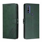 For Motorola Moto G Pure Cow Texture Leather Phone Case(Green) - 1