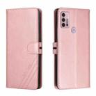 For Motorola Moto G31 / G41 Cow Texture Leather Phone Case(Rose Gold) - 1