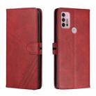 For Motorola Moto G31 / G41 Cow Texture Leather Phone Case(Red) - 1