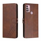 For Motorola Moto G31 / G41 Cow Texture Leather Phone Case(Brown) - 1