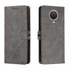 For Nokia G10 / G20 / G30 Cow Texture Leather Phone Case(Grey) - 1