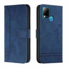 For Infinix Hot 10s Retro Skin Feel TPU + PU Leather Phone Case(Blue) - 1