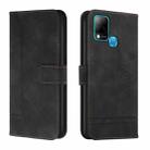 For Infinix Hot 10s Retro Skin Feel TPU + PU Leather Phone Case(Black) - 1