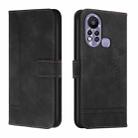 For Infinix Hot 11s Retro Skin Feel TPU + PU Leather Phone Case(Black) - 1