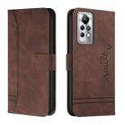 For Infinix Note 11 Pro Retro Skin Feel TPU + PU Leather Phone Case(Coffee) - 1