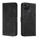 For Infinix Smart 6 Retro Skin Feel TPU + PU Leather Phone Case(Black) - 1