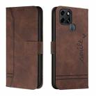 For Infinix Smart 6 Retro Skin Feel TPU + PU Leather Phone Case(Coffee) - 1