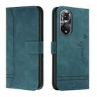 For Honor 50 Retro Skin Feel TPU + PU Leather Phone Case(Dark Green) - 1