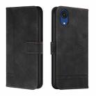 For Samsung Galaxy A03 Core Retro Skin Feel TPU + PU Leather Phone Case(Black) - 1