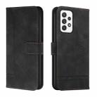 For Samsung Galaxy A53 5G Retro Skin Feel TPU + PU Leather Phone Case(Black) - 1