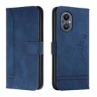 For OnePlus Nord 20 5G Retro Skin Feel TPU + PU Leather Phone Case(Blue) - 1