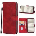 Leather Phone Case For OPPO Realme GT2 / Realme GT Neo2(Red) - 1