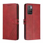 For Xiaomi Redmi 10 Cow Texture Leather Phone Case(Red) - 1