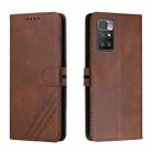 For Xiaomi Redmi 10 Cow Texture Leather Phone Case(Brown) - 1