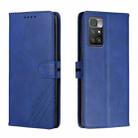 For Xiaomi Redmi 10 Cow Texture Leather Phone Case(Blue) - 1