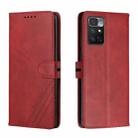 For Xiaomi Redmi Note 11 4G Cow Texture Leather Phone Case(Red) - 1