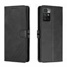 For Xiaomi Redmi Note 11 4G Cow Texture Leather Phone Case(Black) - 1