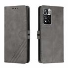 For Xiaomi Redmi Note 11 Pro Cow Texture Leather Phone Case(Grey) - 1