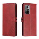 For Xiaomi Redmi Note 11 5G Cow Texture Leather Phone Case(Red) - 1