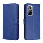 For Xiaomi Redmi Note 11 5G Cow Texture Leather Phone Case(Blue) - 1