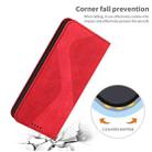 For Google Pixel 6a Skin Feel Magnetic S-type Leather Phone Case(Red) - 7