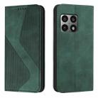 For OnePlus 10 Pro Skin Feel Magnetic S-type Leather Phone Case(Green) - 1