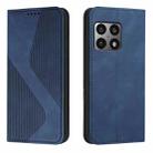For OnePlus 10 Pro Skin Feel Magnetic S-type Leather Phone Case(Blue) - 1