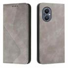 For OnePlus Nord 20 5G Skin Feel Magnetic S-type Leather Phone Case(Grey) - 1