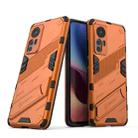 For Xiaomi Mi 12 Punk Armor 2 in 1 PC + TPU Shockproof Phone Case with Invisible Holder(Orange) - 1