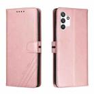 For Samsung Galaxy A13 4G Cow Texture Leather Phone Case(Rose Gold) - 1