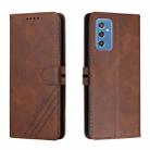 For Samsung Galaxy M52 5G Cow Texture Leather Phone Case(Brown) - 1