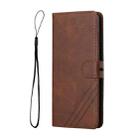 For Samsung Galaxy M52 5G Cow Texture Leather Phone Case(Brown) - 2