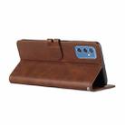 For Samsung Galaxy M52 5G Cow Texture Leather Phone Case(Brown) - 4