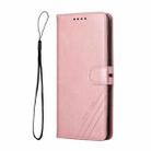 For Samsung Galaxy S22 Ultra 5G Cow Texture Leather Phone Case(Rose Gold) - 2